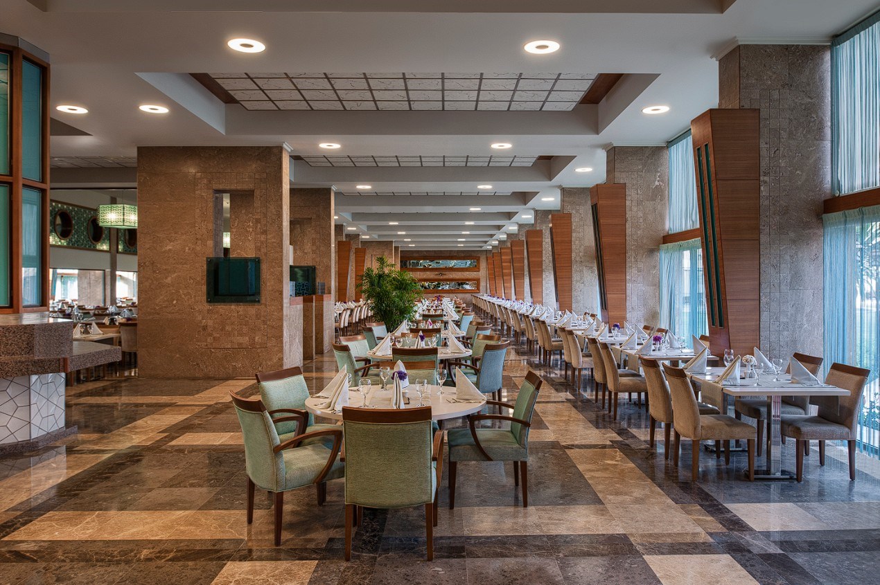 #altIMG Restoran in Hotel# Hilton Dalaman Sarıgerme Resort and Golf #altIMG in# Dalaman, Turkiet - #altIMG Image# 1